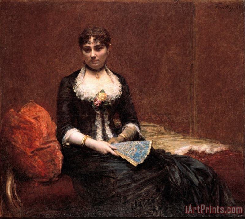 Portrait of Madame Leon Maitre painting - Henri Fantin Latour Portrait of Madame Leon Maitre Art Print