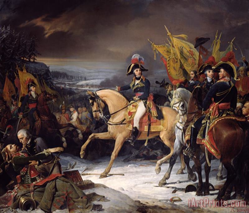 The Battle of Hohenlinden painting - Henri Frederic Schopin The Battle of Hohenlinden Art Print