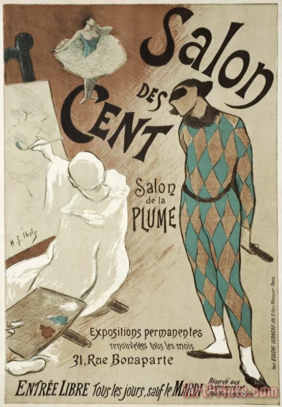 Salon Des Cent painting - Henri Gabriel Ibels Salon Des Cent Art Print