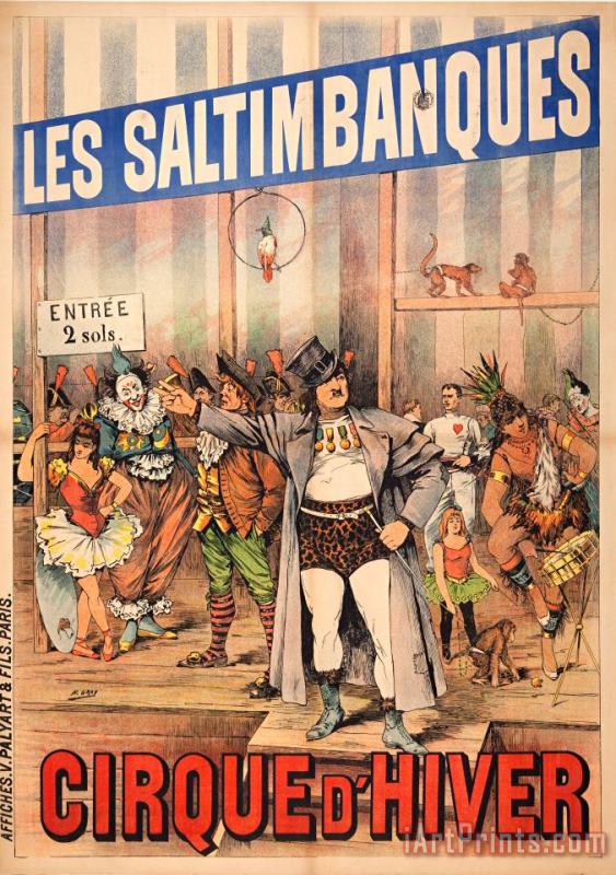 Les Saltimbanques painting - Henri Gray Les Saltimbanques Art Print
