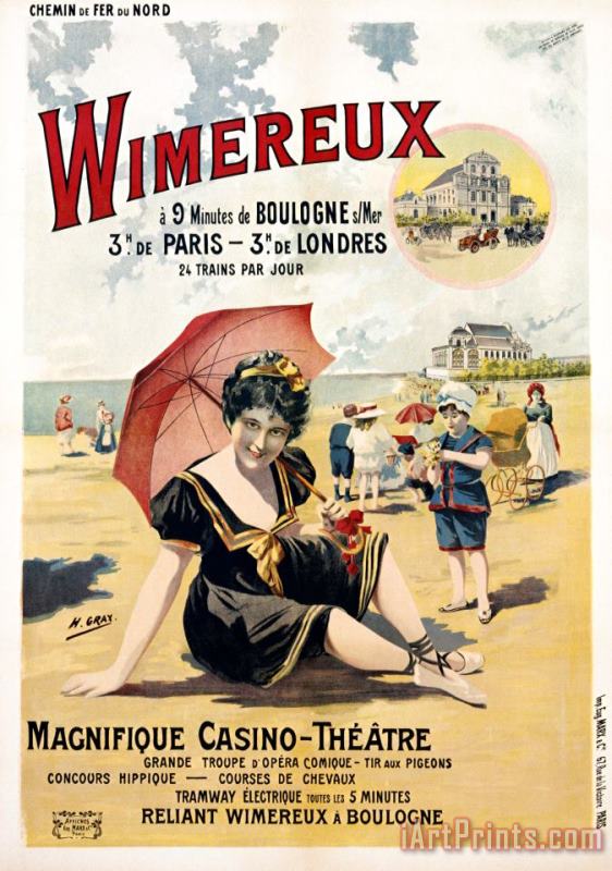Henri Gray Wimereux Travel Poster Art Print