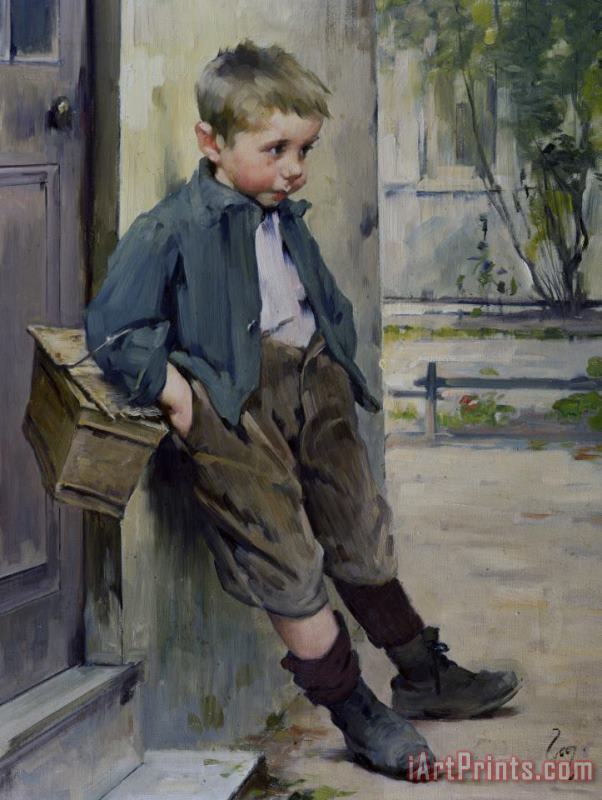 Out Of The Game painting - Henri Jules Jean Geoffroy Out Of The Game Art Print