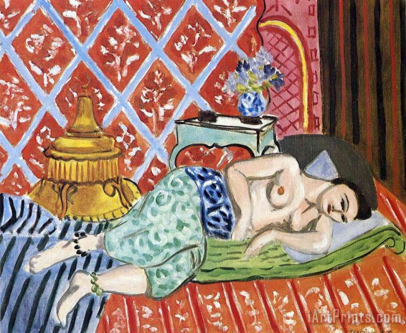 Henri Matisse A Nude Lying on Her Back 1927 Art Print