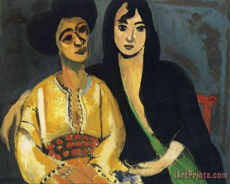 Henri Matisse Aicha And Laurette 1917 Art Painting