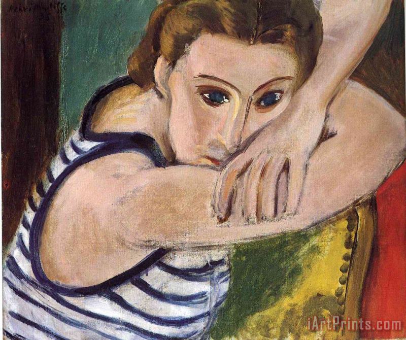 Henri Matisse Blue Eyes 1934 Art Painting