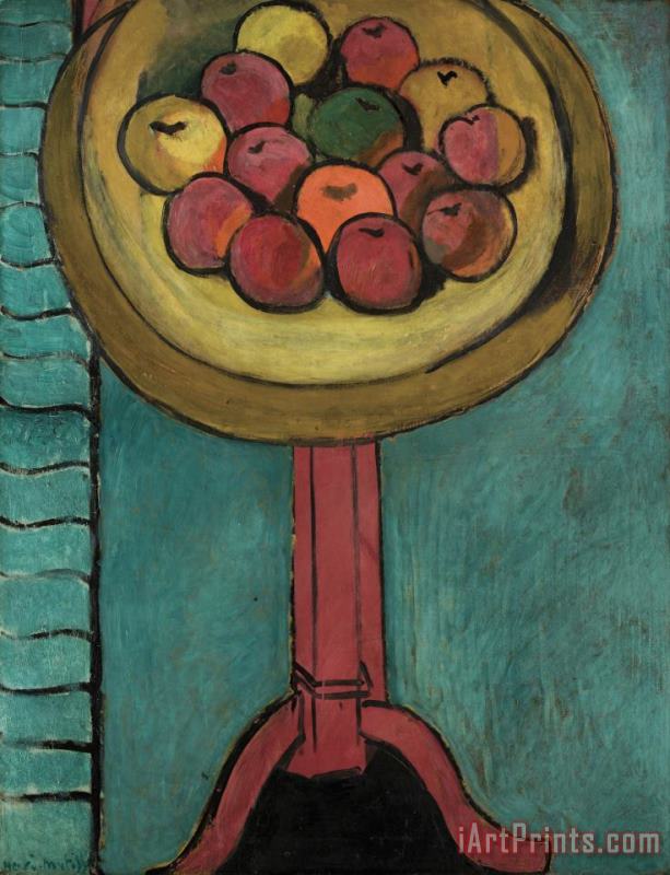 Henri Matisse Bowl of Apples on a Table Art Painting