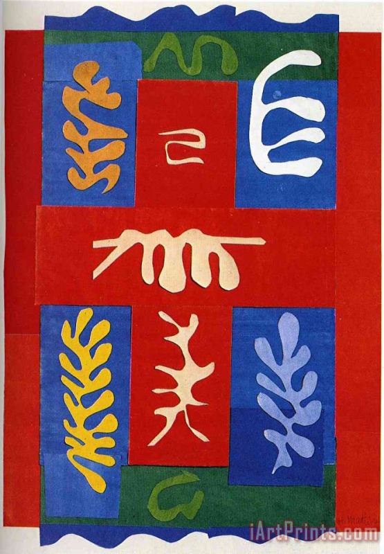 Cut Outs 4 painting - Henri Matisse Cut Outs 4 Art Print