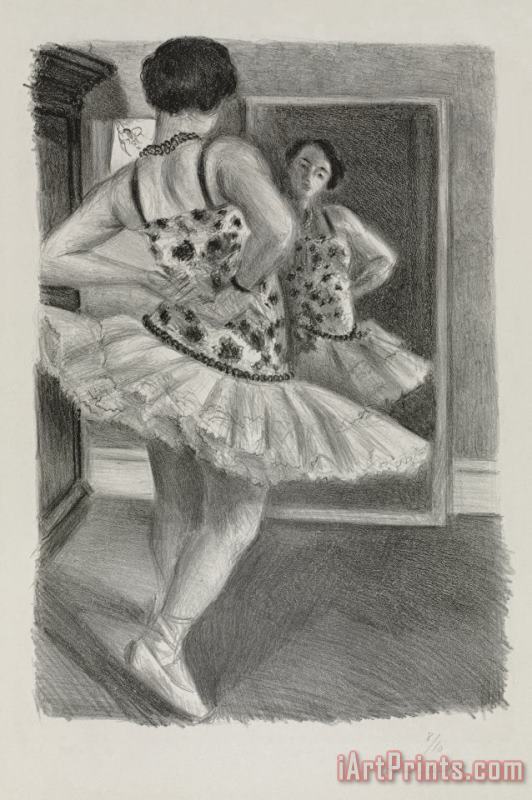 Henri Matisse Dancer Reflected in Mirror (danseuse Refletee Dans La Glace) Art Painting