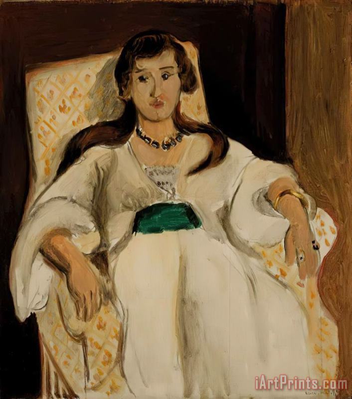 Femme Au Fauteuil, 1919 painting - Henri Matisse Femme Au Fauteuil, 1919 Art Print