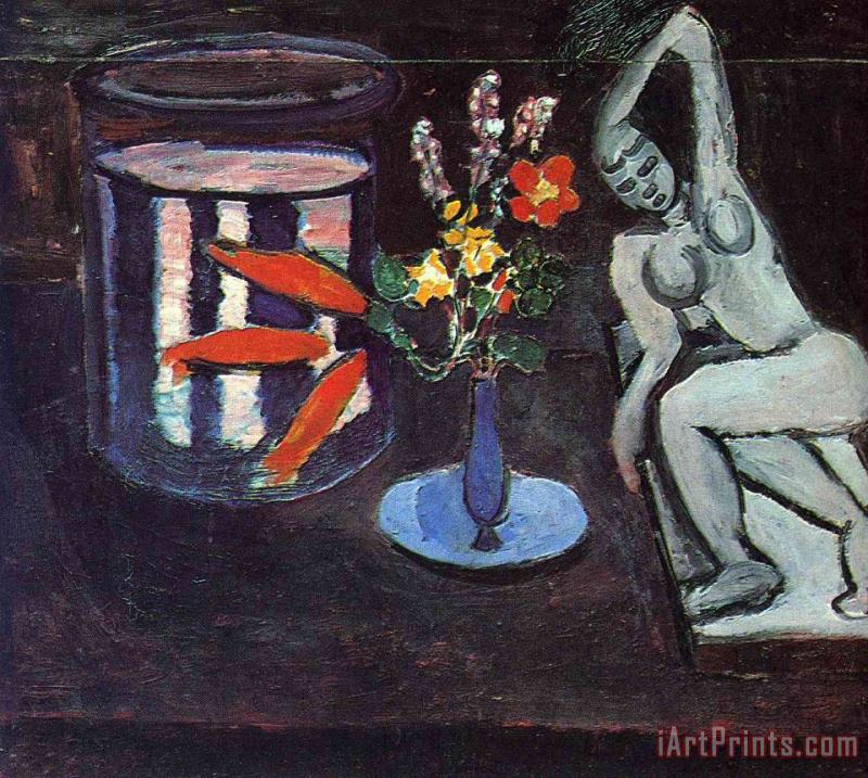 Fish Tank in The Room 1912 painting - Henri Matisse Fish Tank in The Room 1912 Art Print