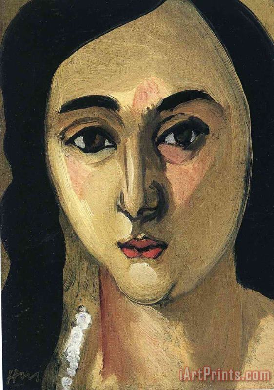Head of Lorette 1917 painting - Henri Matisse Head of Lorette 1917 Art Print