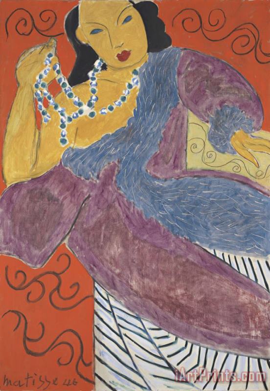 L'asie (asia) painting - Henri Matisse L'asie (asia) Art Print