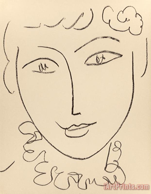 Henri Matisse Madame Pompadour, 1954 Art Print