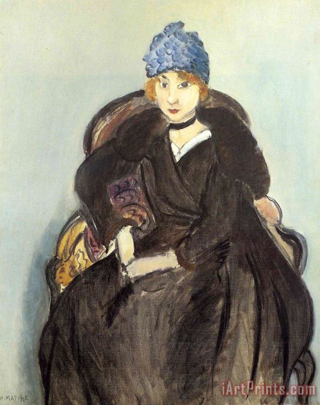 Marguerite Wearing a Hat 1918 painting - Henri Matisse Marguerite Wearing a Hat 1918 Art Print