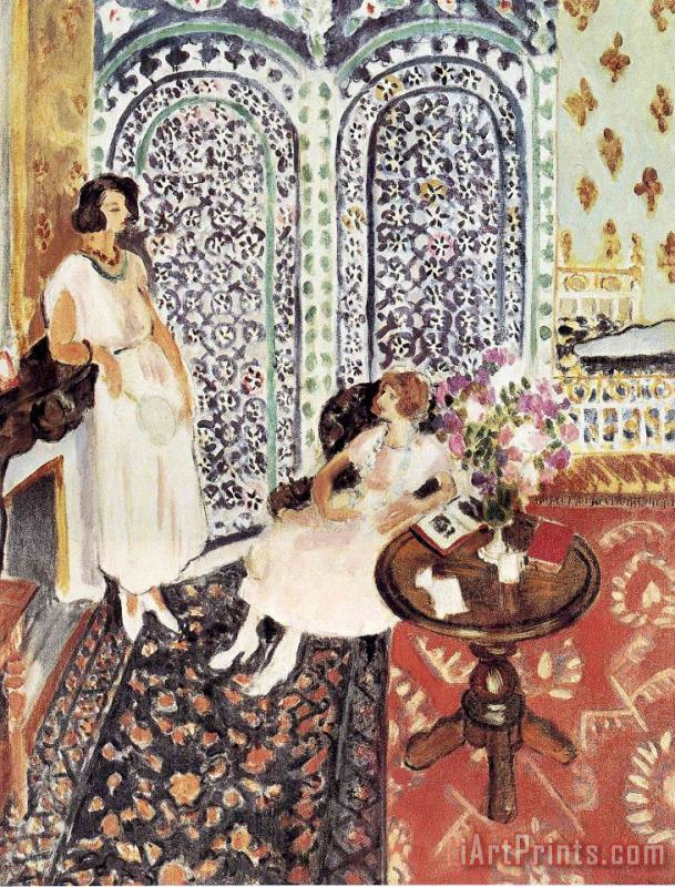 Henri Matisse Moorish Screen 1921 Art Print