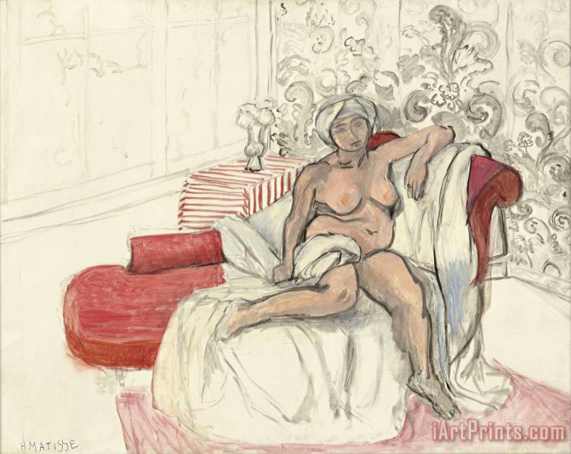 Nu Sur La Chaise Longue painting - Henri Matisse Nu Sur La Chaise Longue Art Print