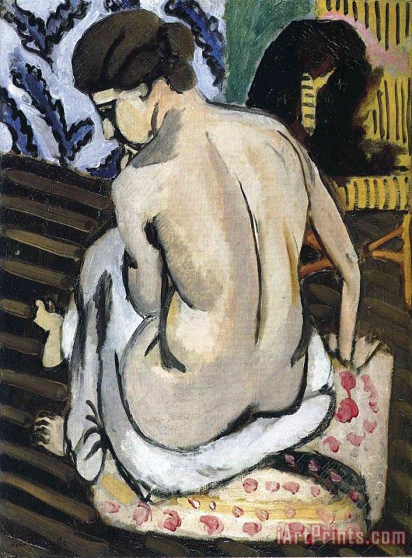 Henri Matisse Nude's Back 1918 Art Painting