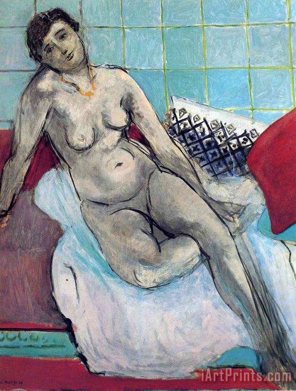 Nude 5 painting - Henri Matisse Nude 5 Art Print