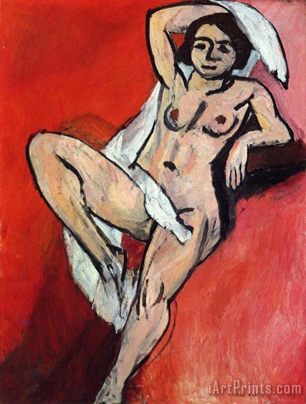 Henri Matisse Nude with Scarf Art Print