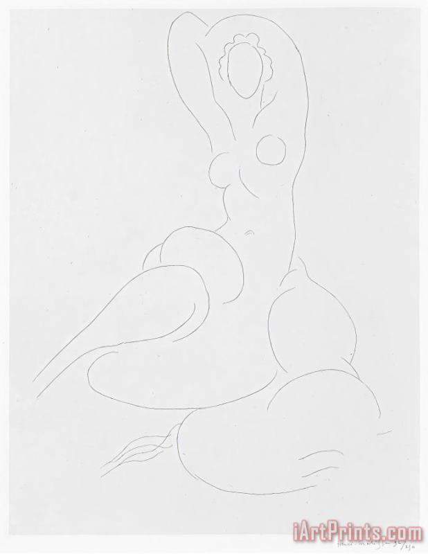 Odalisque (nu Pour Cleveland), 1932 painting - Henri Matisse Odalisque (nu Pour Cleveland), 1932 Art Print