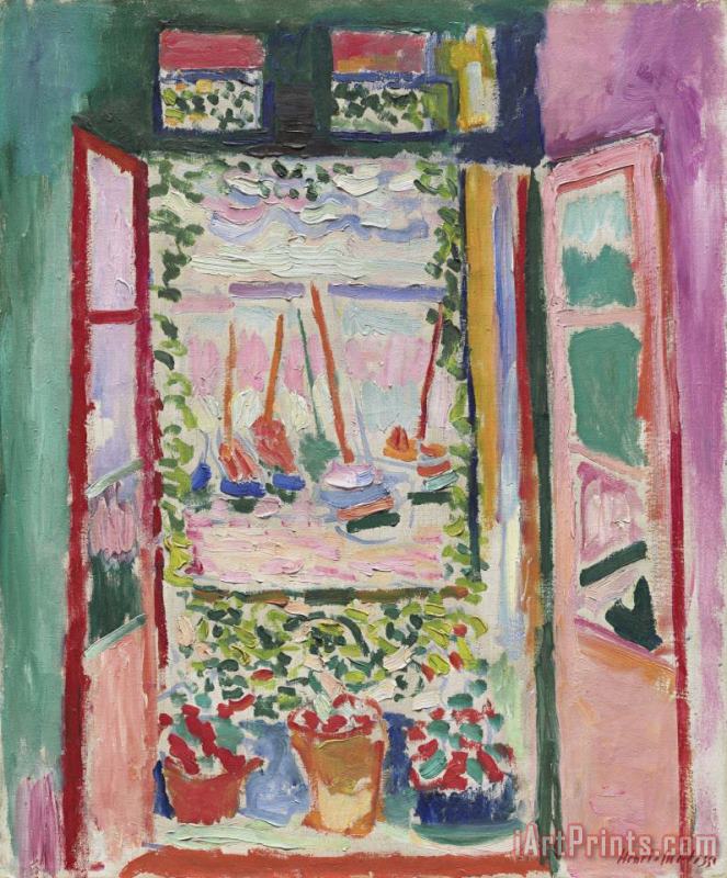 Open Window, Collioure painting - Henri Matisse Open Window, Collioure Art Print