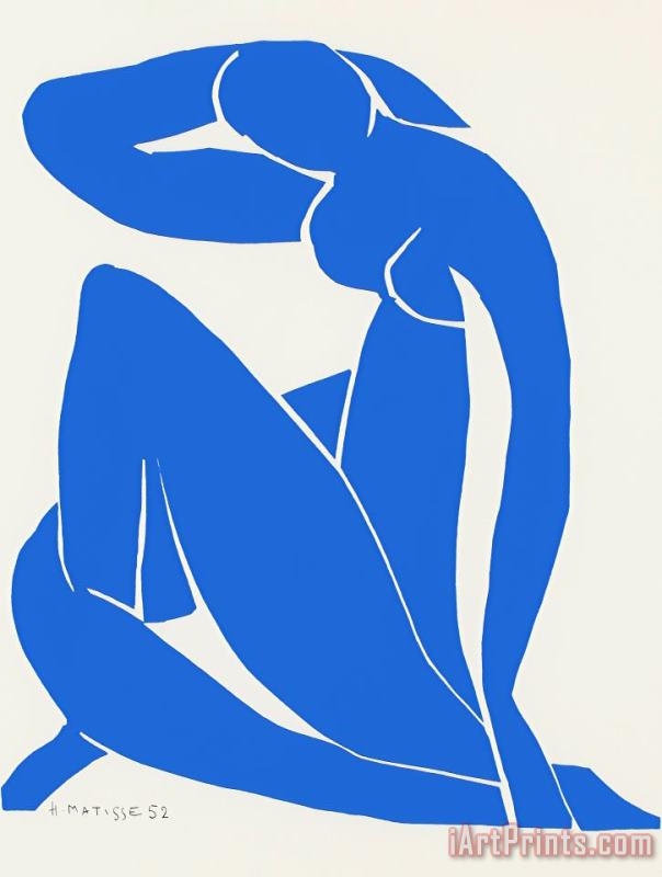 Henri Matisse Papiers Decoupes Nu Bleu Art Print
