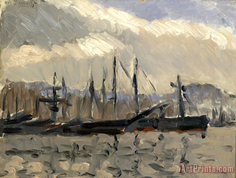 Port De Cherbourg, 1918 painting - Henri Matisse Port De Cherbourg, 1918 Art Print