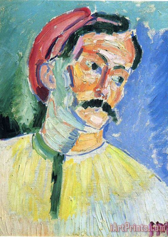 Portrait of Andre Derain 1905 painting - Henri Matisse Portrait of Andre Derain 1905 Art Print