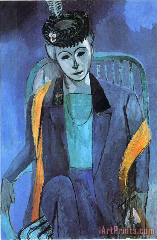 Henri Matisse Portrait of Mme Matisse 1913 Art Print