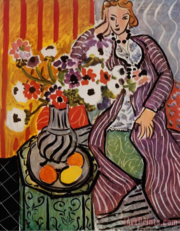 Henri Matisse Purple Robe Art Painting