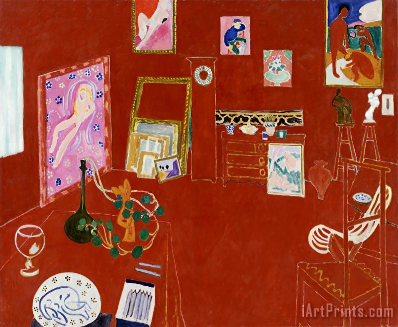 Henri Matisse Red Studio 1911 Art Print