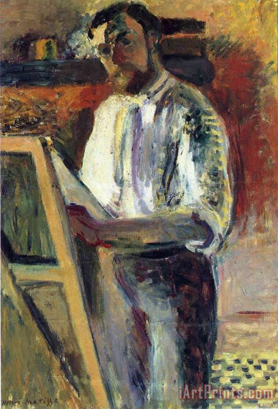 Henri Matisse Self Portrait in Shirtsleeves 1900 Art Painting