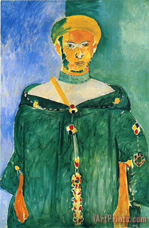 Henri Matisse Standing Moroccan in Green Standing Riffian 1913 Art Painting