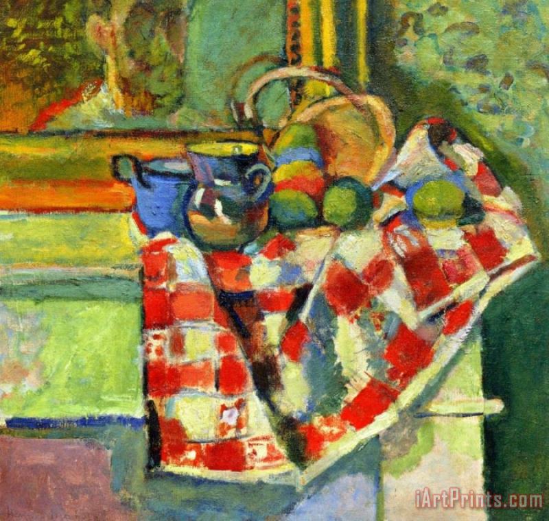 Henri Matisse Still Life with a Checked Tablecloth Art Print