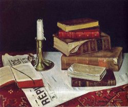 Henri Matisse Still Life with Books And Candle 1890