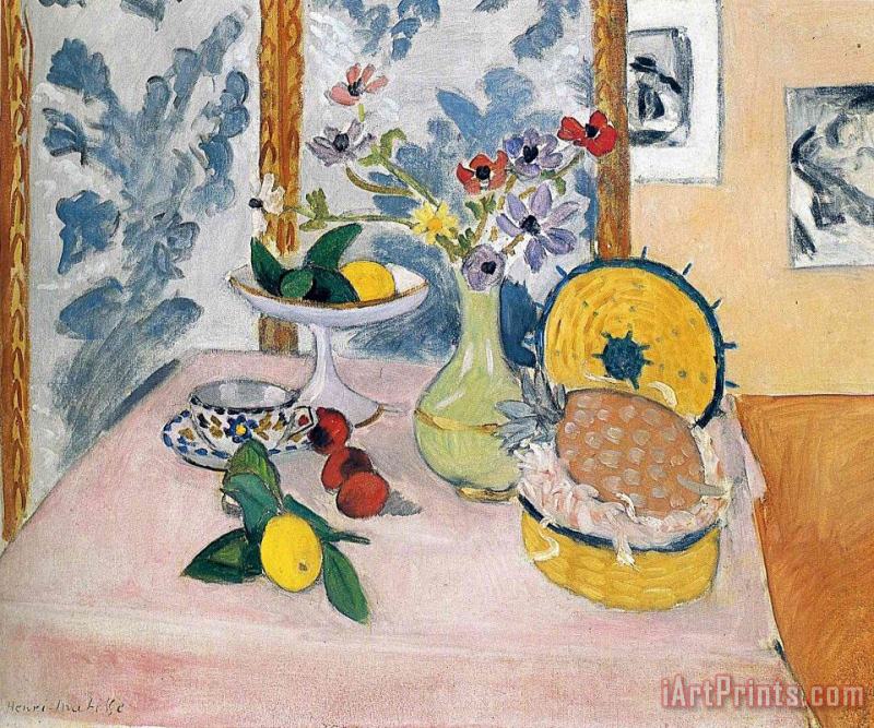 Still Life with Pineapples painting - Henri Matisse Still Life with Pineapples Art Print