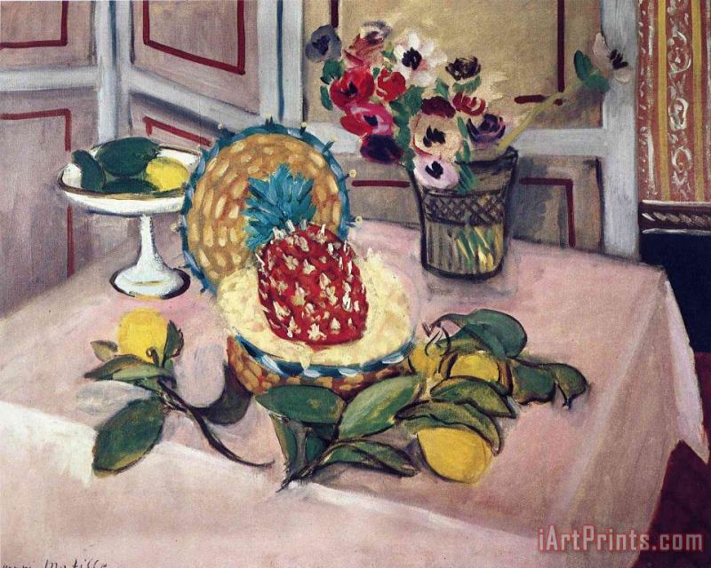 Henri Matisse Still Life with Pineapples 1 Art Painting