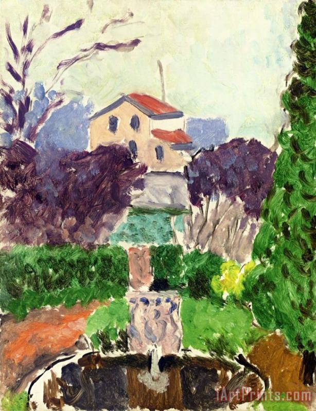 The Artist's Garden at Issy Les Moulineaux 1918 painting - Henri Matisse The Artist's Garden at Issy Les Moulineaux 1918 Art Print