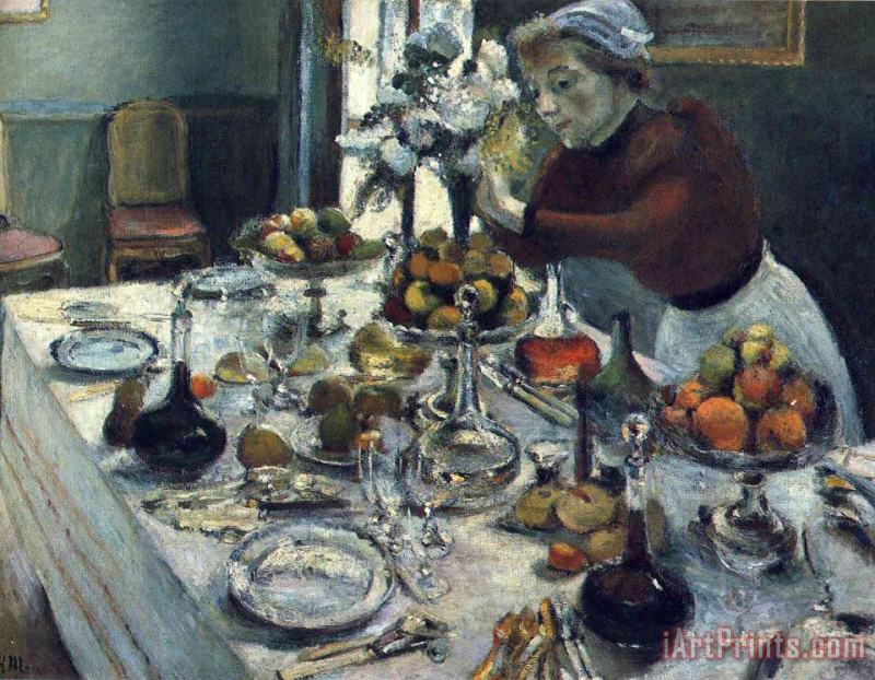 Henri Matisse The Dinner Table 1897 Art Print