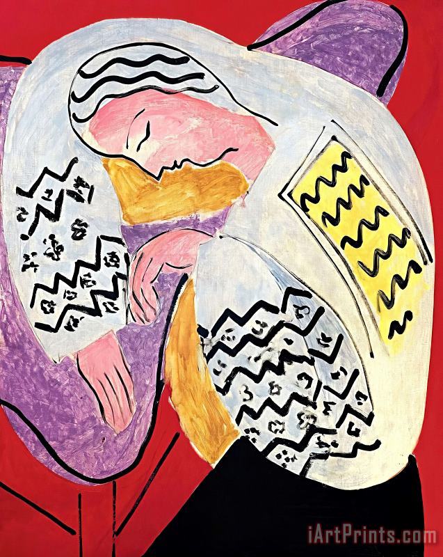 The Dream 1940 painting - Henri Matisse The Dream 1940 Art Print