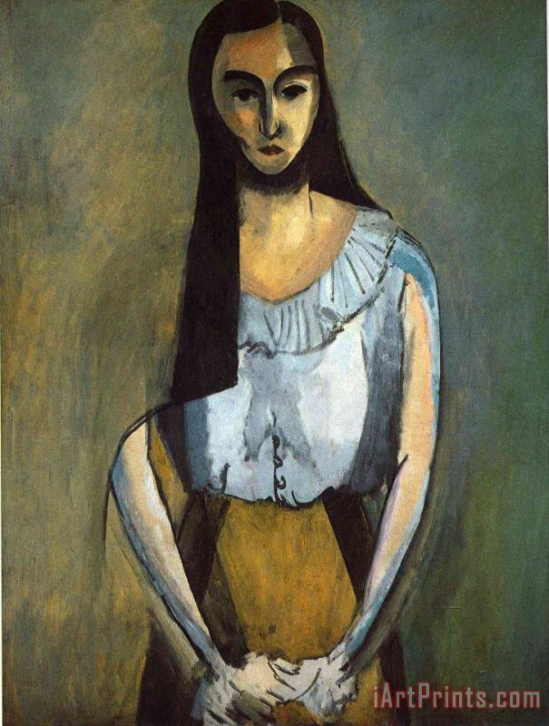 The Italian Woman 1916 painting - Henri Matisse The Italian Woman 1916 Art Print