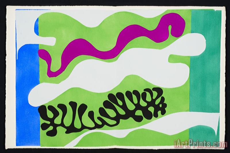 Henri Matisse The Lagoon, Plate Xviii From The Illustrated Book “jazz, 1947” Art Painting
