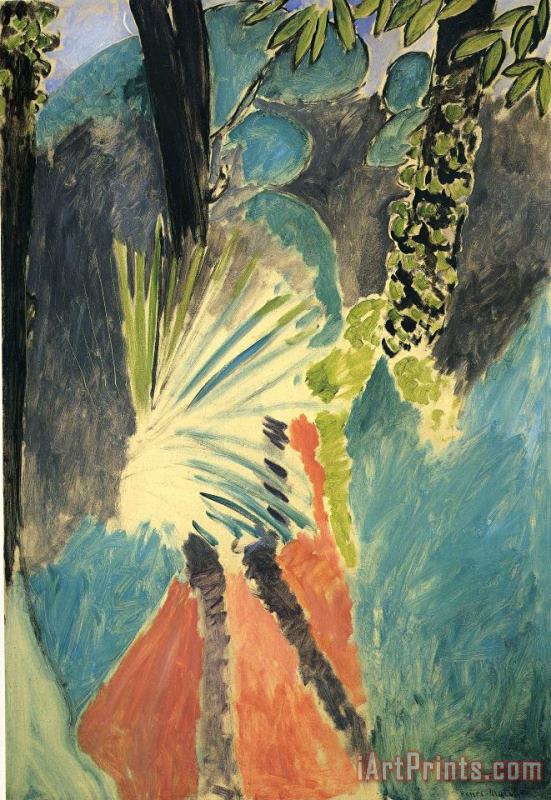 Henri Matisse The Palm 1912 Art Print