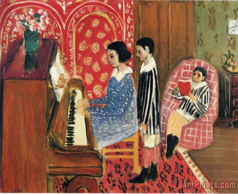 Henri Matisse The Piano Lesson Art Print