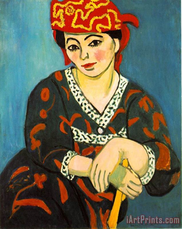 Henri Matisse The Red Madras Headdress 1907 Art Print