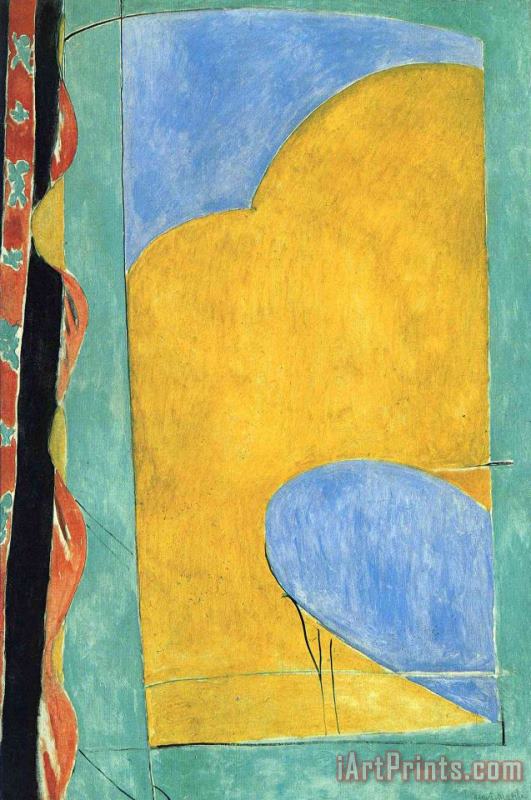 Henri Matisse The Yellow Curtain Art Print