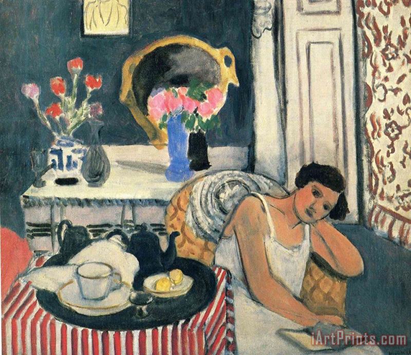 Woman Reading painting - Henri Matisse Woman Reading Art Print