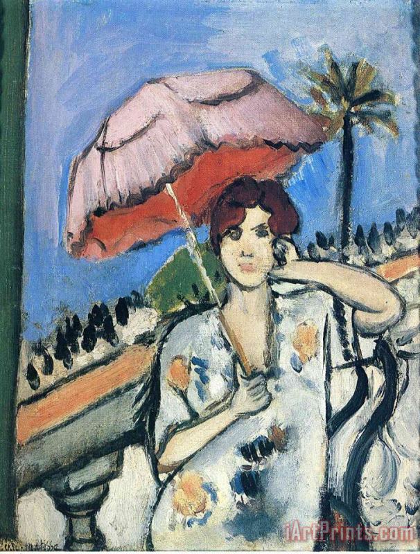 Henri Matisse Woman with Umbrella Art Painting