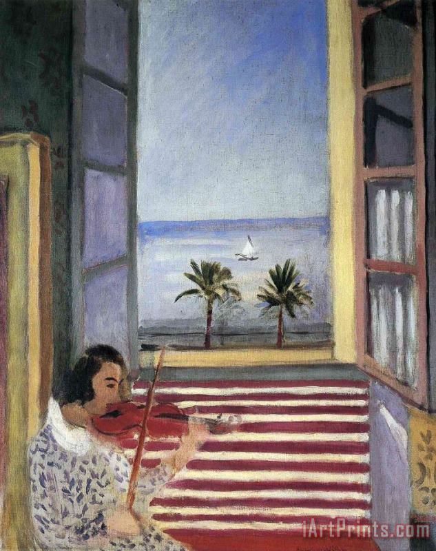 Henri Matisse Young Woman Playing Violin 1923 Art Print