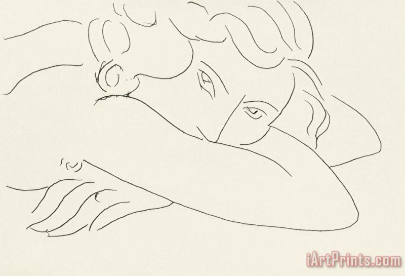 Henri Matisse Young Woman with Face Buried in Arms (jeune Femme Le Visage Enfoui Dans Les Bras) Art Print